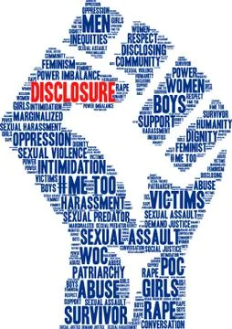 Disclosure Word Cloud Stock Illustration