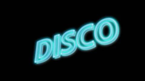 Disco 3D Text Animation Stock Footage 45800143
