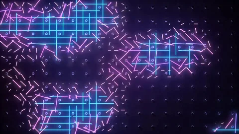 Disco background, blinking lights. Stock Footage 72980878