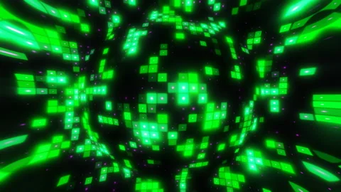 Disco Background With Glowing Sphere, Shining Decoration For Holiday Night Stock Footage 154748348