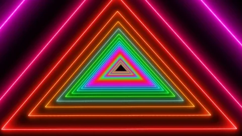 Disco background with retro triangular shapes Stock Footage 96201969