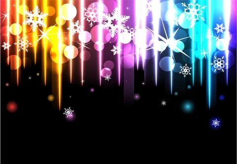 Disco background with snowflakes. Stock Illustration