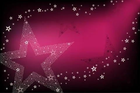 Disco background with stars Stock Illustration