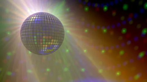 Disco ball 12s Stock Footage 34344207