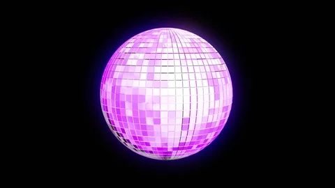 Disco Ball 4K. Alpha Channel included. Looped. Stock Footage 88431004