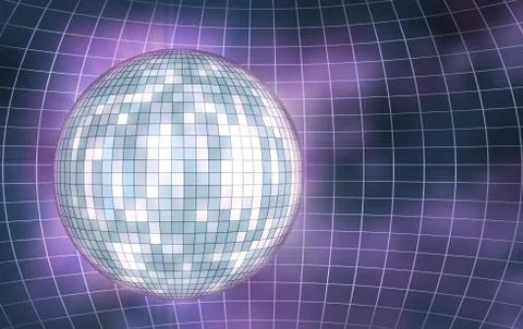 Disco ball abstract background Illustrazione stock