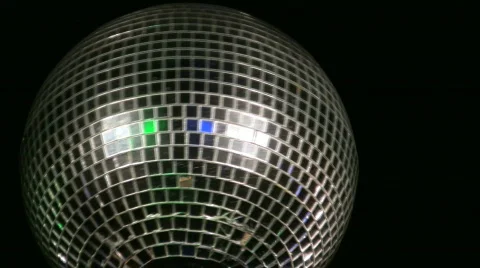 Disco ball almost underneath Stock Footage 695266