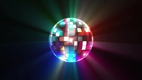 Disco Ball and Light Rays Stock Footage 316285323