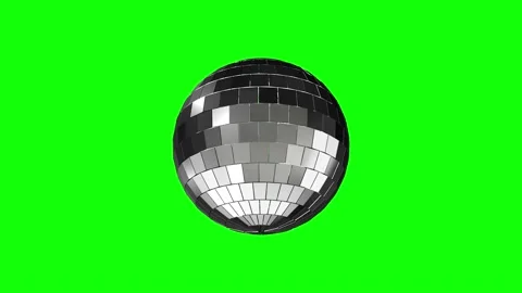 Disco Ball Angle 01 on green screen background Video stock 162397080