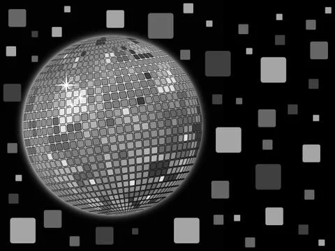Disco ball background Stock Illustration