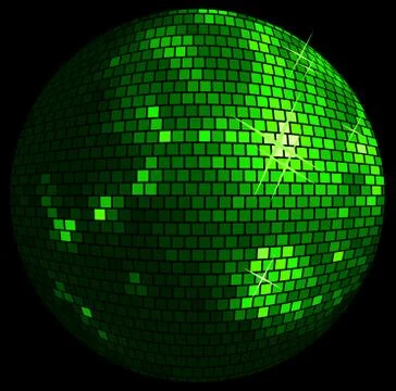 Disco ball background Illustrazione stock
