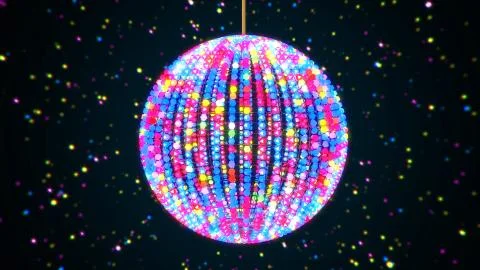 Disco Ball Background Stock Illustration