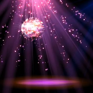 Disco ball. background Stock Illustration