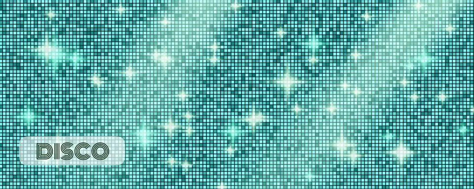 Disco ball blue glitter texture for party design and nightclub event. Azure Stock Illustration