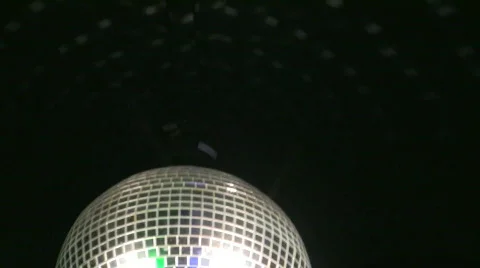 Disco ball bottom half of screen Stock Footage 695264