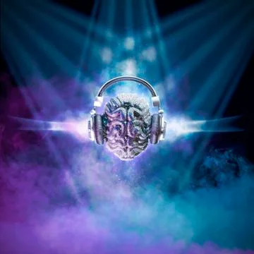 Disco ball brain Stock-Illustration