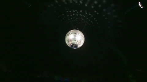 Disco ball in center screen Stock Footage 695260