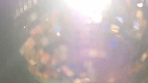 Disco Ball Close Up Lens Flares on black Stock Footage