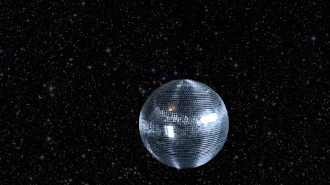 Disco ball in cosmos Stock Footage 88654133