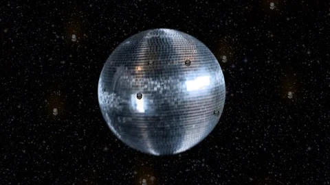 Disco ball in cosmos Video stock 88675026