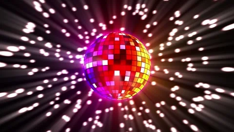 Disco ball on dance floor 4k loop video Stock-Footage 274248936