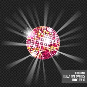 Disco ball. Disco background Illustrazione stock