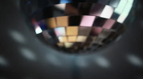 Disco ball effect and reflection on the wall Stock Footage 66683482