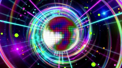 Disco Ball in Energy Hole Stock Footage 341785958