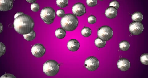 Disco ball falling slow motion Stock Footage 88697147