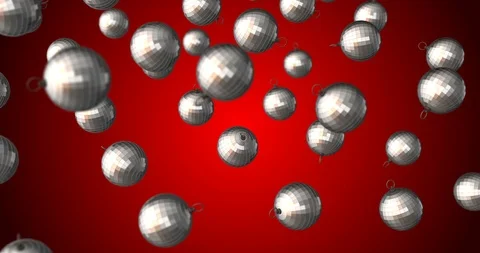 Disco ball falling slow motion Stock Footage 88698961