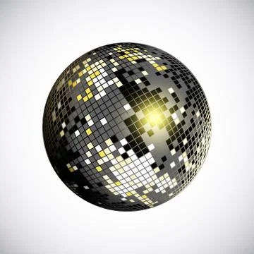 Disco ball icon Illustrazione stock