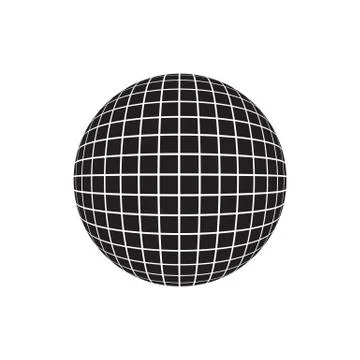 Disco ball icon vector Stock Illustration