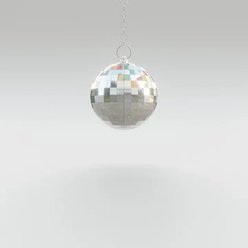 Disco ball isolated on white background Stock Illustration