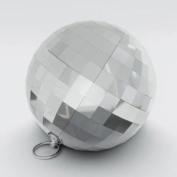Disco ball isolated on white background Stock Illustration