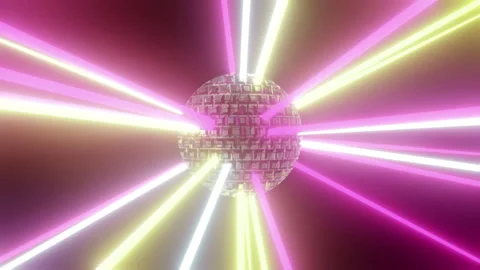 Disco Ball Laser Stock Footage 251018383
