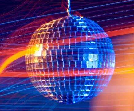 Disco ball light  background Stock Illustration