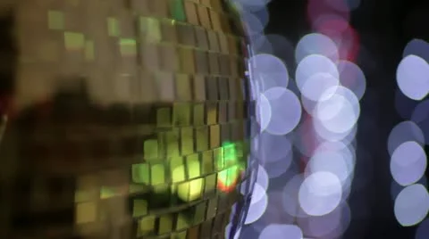 Disco ball light effect Stock Footage