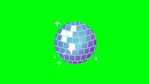 Disco Ball Light Green Screen Animation Stock-Footage 337924104