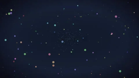 Disco Ball Light Particle Loop - Colorful Party Bokeh Background Stock Footage 341564617