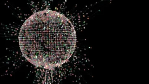 Disco Ball Light Rays Animation Stock Footage 241604735