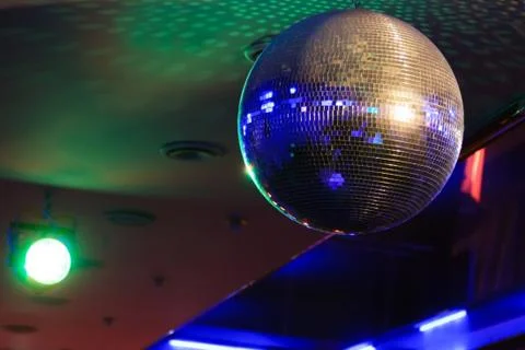 Disco ball light reflection background Stock Photos