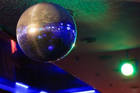 Disco ball light reflection background Stock Photos