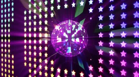 Disco ball on motion background Stock Footage 20612112