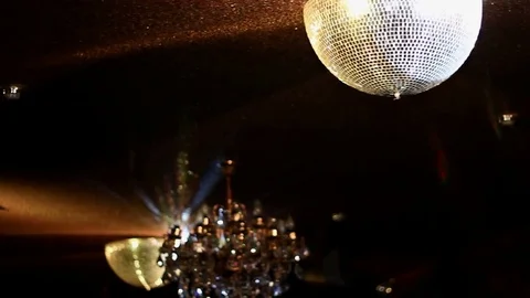 Disco Ball In The Nightclub Stock Footage 81340407