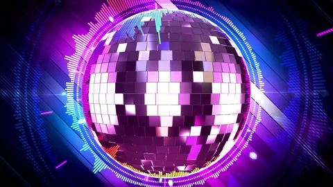 Disco Ball Party  Background Video stock 179775135