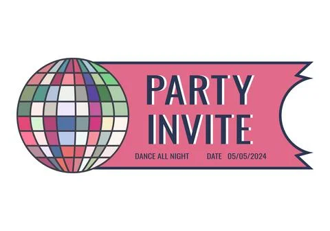 Disco Ball party Stock Illustration