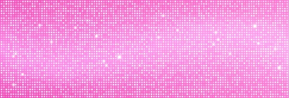 Disco ball pattern background with pink mosaic Stock Illustration