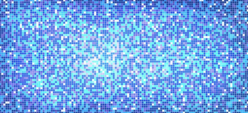 Disco ball pattern. Blue square mosaic backdrop. Night club background with Stock Illustration
