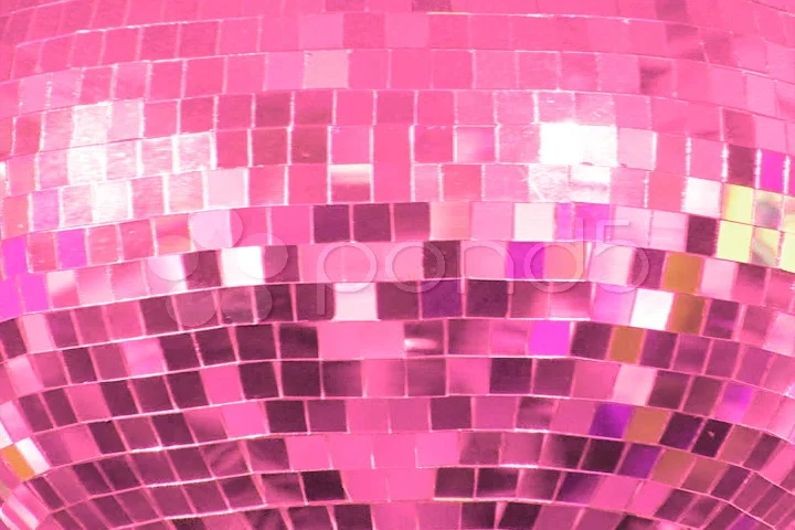 A Pink Disco Ball on Pink Background · Free Stock Photo