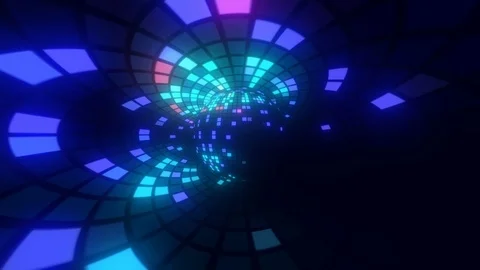 Disco Ball Pixels Show Stock Footage 105056733